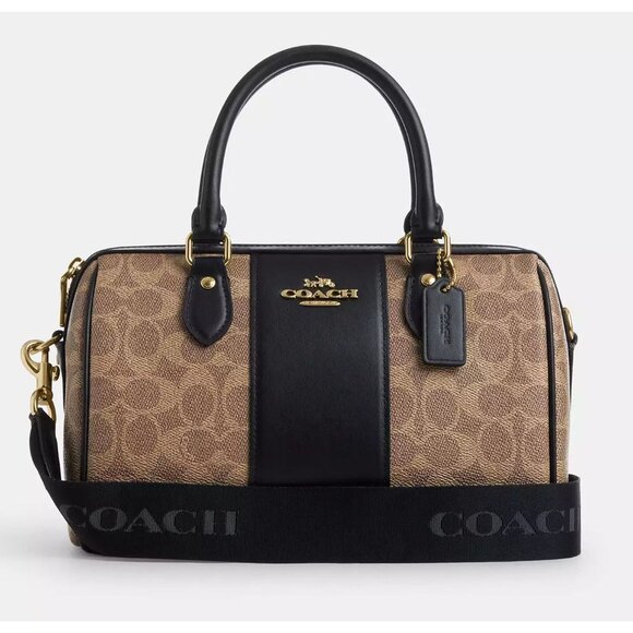 Coach Handbags - Rowan Satchel Bag In Signature Canvas CW376